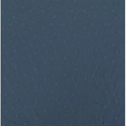 Puuvillakangas kirjonnalla 135cm 1107 Tummansininen - 50cm