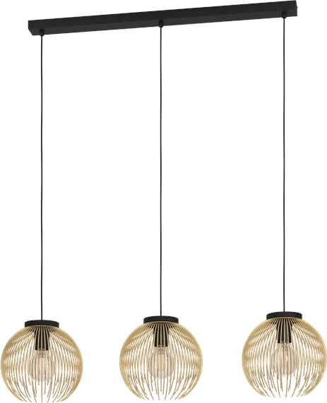 EGLO Venezuela Langbord 3Xe27 L935 Kulta