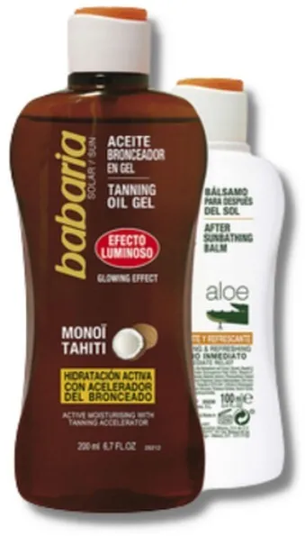 Babaria - Aurinkosuojasarja Tanning Coconut Oil Gel & After Sun