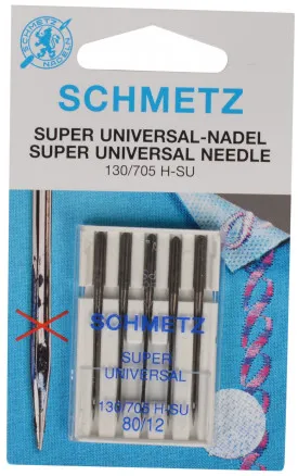 Schmetz ompelukoneen neulat Super Universal koko 80 - 5 kpl.